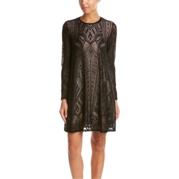 🌟 BCBGMAXAZRIA NATYLY BLACK LACE DRESS🌟 - Picture 12 of 14